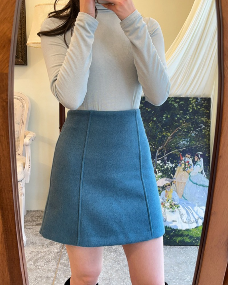 샤베트 기본 모직스커트 (S/M) Sherbet Basic wool skirt