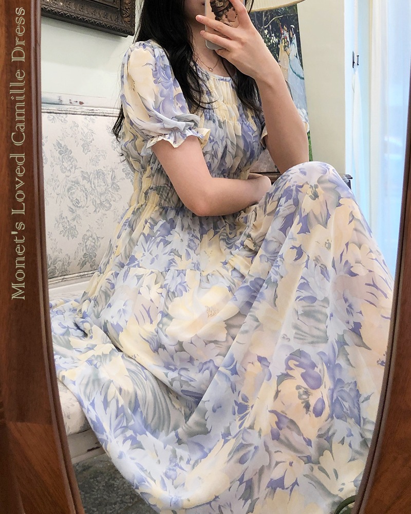 모네가 사랑한 카미유원피스 (핑크,블루) Monet&#039;s Loved Camille Dress